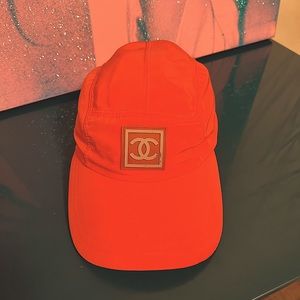 Chanel nylon baseball cap